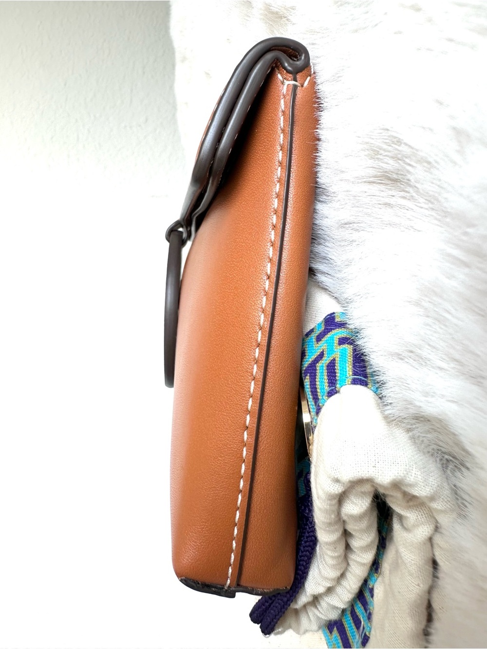 Tory Burch Miller Leather Clutch Brown NEW - Picture 7 of 15